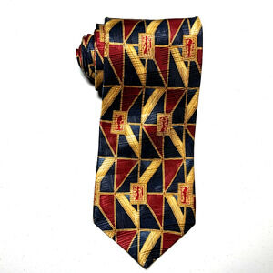 Zianetti Italian Silk Collection Men's Necktie Multicolored Geometric